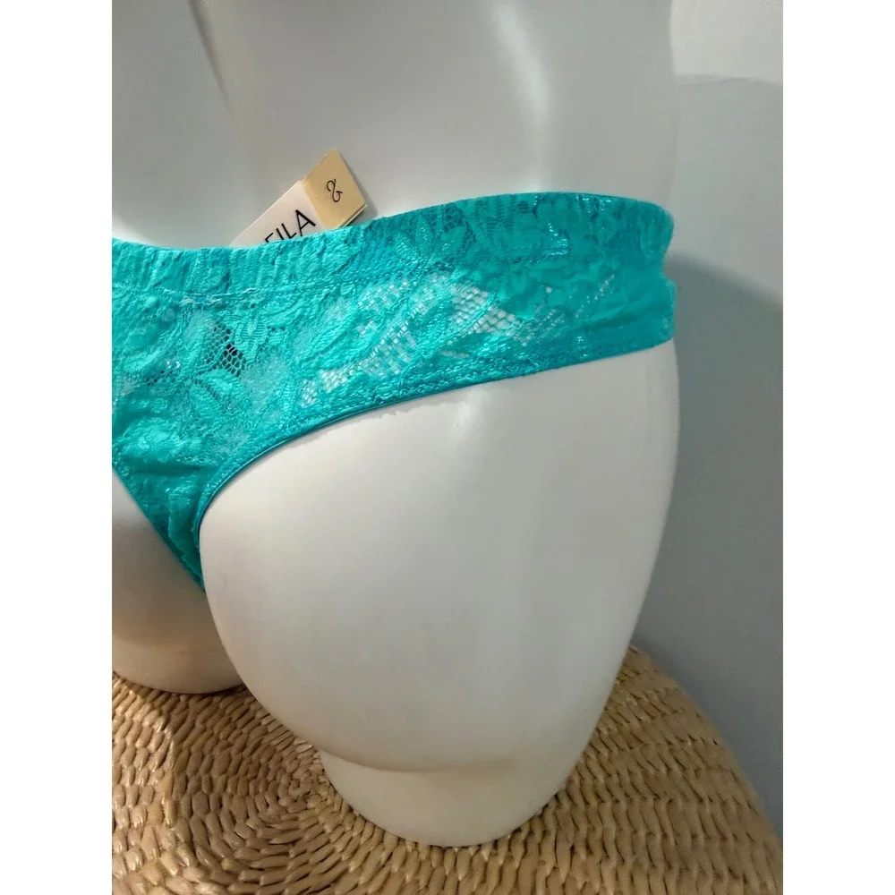 Cosabella Never Say Never Men's Classic G-String Andaman Sea Lace Thong S